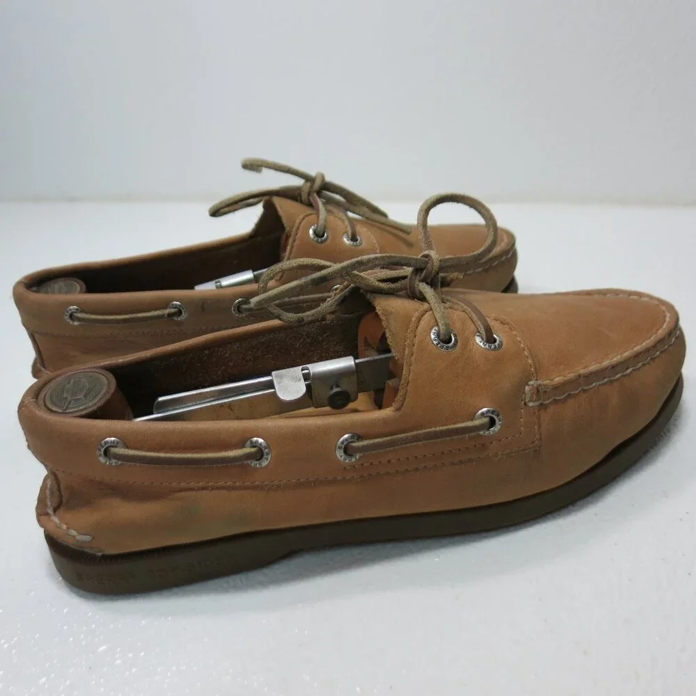 Sperry Top-Sider Nubuck Leather Boat Deck Shoes Men's Footwear Shoe's 7.5 W